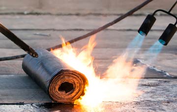 Model Village asphalt flat roofing repairs